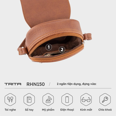 Túi Trita ( Thời trang nữ đựng điện thoại - Túi đeo chéo da RHN150 )