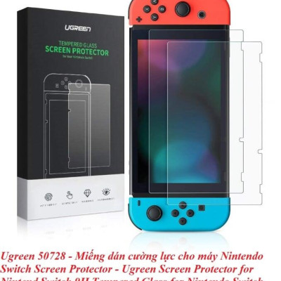 Ugreen UG50728LP153TK hộp 2 miếng Kính cường lực trong suốt cho máy game Nintendo độ cứng 9H cho máy game - HÀNG CHÍNH HÃNG