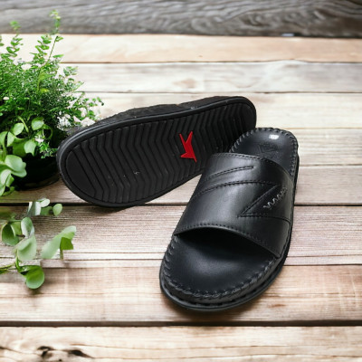 DÉP QUAI NGANG CHẤT LIỆU DA BÒ VATIS VA2054 | KHÂU ĐẾ CHẮC CHẮN