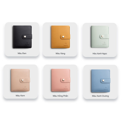 Ví nữ mini cầm tay khóa cài YUUMY Seasand YV52 - Màu xanh ngọc