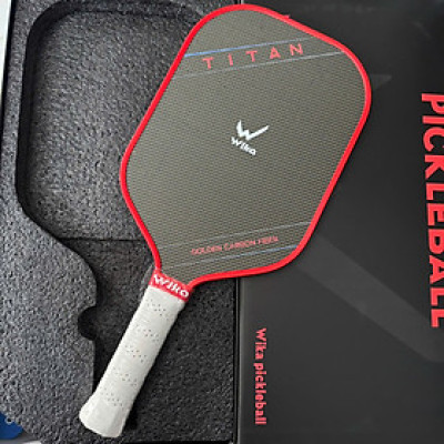Vợt Pickleball Tian Wi-ka với mặt vợt Titanium vàng siêu bền, kiểm soát bóng tốt - bảo hành 3 tháng
