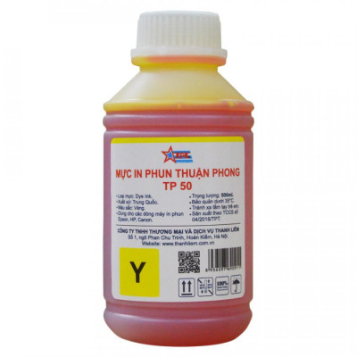 Bộ 4 Màu Mực in phun Thuận Phong TP50 (500ml) dùng cho máy in phun Epson, HP, Canon - Hàng Chính Hãng