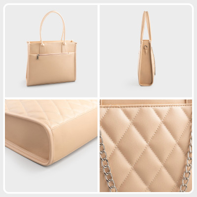 Túi Yuumy ( Thời trang nữ cỡ lớn phối xích trang trí - Túi xách da Seasand YTX65 )