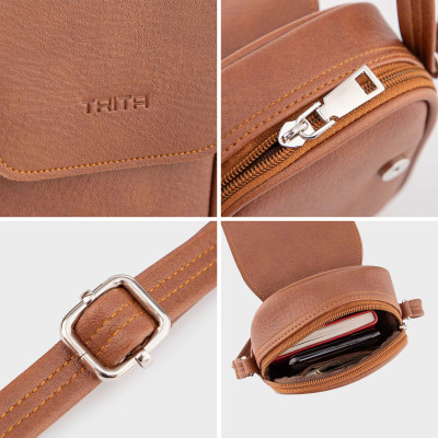Túi Trita ( Thời trang nữ đựng điện thoại - Túi đeo chéo da RHN150 )