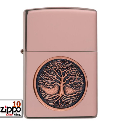Bật lửa ZIPPO 49638 Tree of Life Emblem - Chính hãng 100%