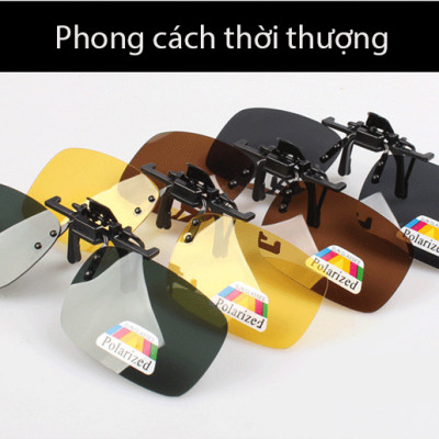 Mắt kính râm kẹp cho người cận, mắt kính thời trang phân cực chống UV cao cấp KitAcoom, hàng nhập khẩu chính hãng cao cấp