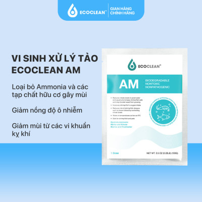 EcoClean AM - Men Vi Sinh Xử Lý Khí Độc Trong Ao Nuôi Tôm, Cá - Gói 100g