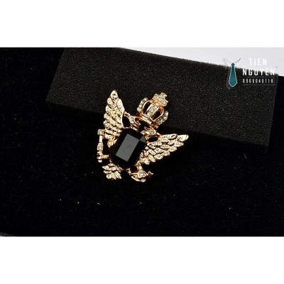 Ghim cài áo - Phụ kiện cài áo vest Lapel pin, ghim đại bàng đính đá - tặng kèm hộp Full box - Tiennguyen