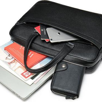 Cặp nam văn phòng da bò thật Marrant BHM9082 Túi xách công sở nam. Vừa laptop 14inch. Hàng chính hãng.