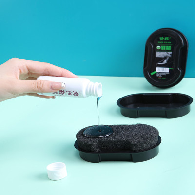 Com bo dụng cụ làm sạch giày - Miếng xi mút + sáp lau đánh bóng giày, dép, đa năng và tiện lợi