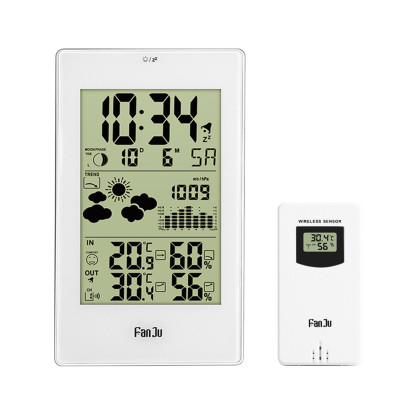 Máy đo nhiệt độ nhiệt kế không dây kỹ thuật số màn hình LCD FanJu