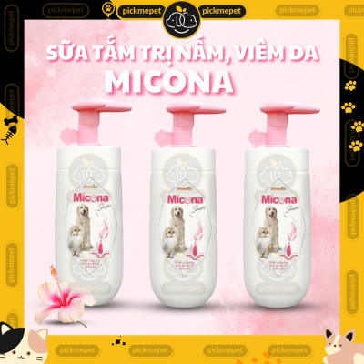 Sữa Tắm Micona Shampoo - Hỗ Trợ Vấn Đề Viêm Da, Nấm Da & Lông cho Chó Mèo