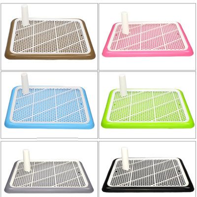 Khay vệ sinh cho chó đực và cái Kích thước size lớn loại có cọc Size 65x45cm thích hợp chó dưới 20kg MÀU NGẪU NHIÊN