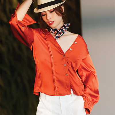 Áo Sơ Mi Lụa Chrisley TOP173 Thời trang thiết kế Hity