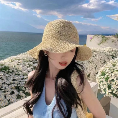 Nón mũ rộng vành đi biển du lịch dã ngoại dạo phố thời trang Hàn Quốc dona24100609