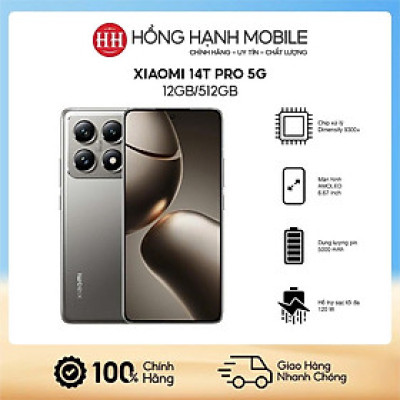 Điện Thoại Xiaomi 14T Pro 5G 12GB/512GB - Hàng Chính Hãng