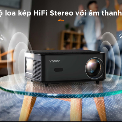 Máy chiếu thông minh Yaber U6 Pro Full-HD 4K Android Tivi - Hàng Chính Hãng - Thương hiệu Máy chiếu mini Máy chiếu gia đình văn phòng hàng đầu