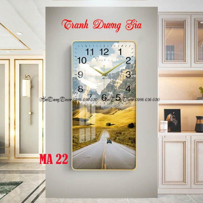 Tranh đồng hồ treo tường tráng gương 3D {mẫu hót} tặng pin và đinh treo ko cần khoan, size 40x80cm