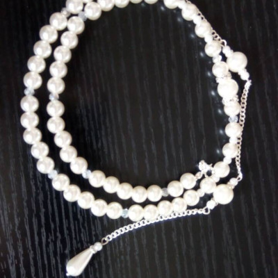 Dây chuyền vòng cổ nữ hạt châu tua dài sexy