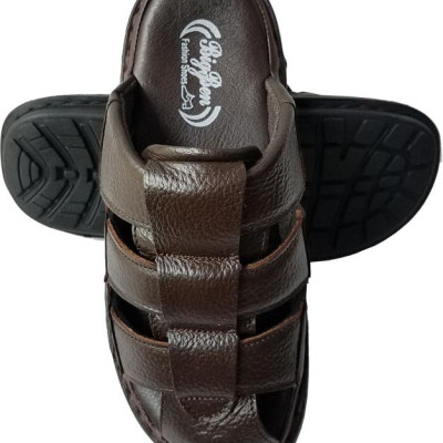 Dép Nam Bít Đầu Da Bò BIGGBEN Cao Cấp DN255