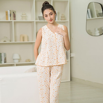 Bộ Đồ Satin Lửng Nữ Vincy Thoáng Mát BLS020W31