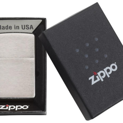 Bật lửa Zippo Brushed Chrome 200