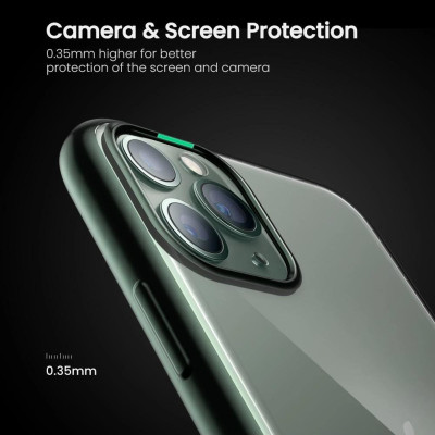 Ugreen UG80471LP268TK iPhone 11 Pro Max ốp lưng trong suốt viền xanh chống va đập - HÀNG CHÍNH HÃNG