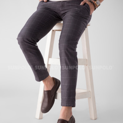 Giày mọi nam da bò đế cao su mũi tròn SUNPOLO MOI015 có big size 45 46