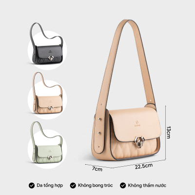 Túi Yuumy ( Thời trang nữ hình chữ nhật khóa cài kim loại size 23 - Túi đeo vai da Seasand YN234 )