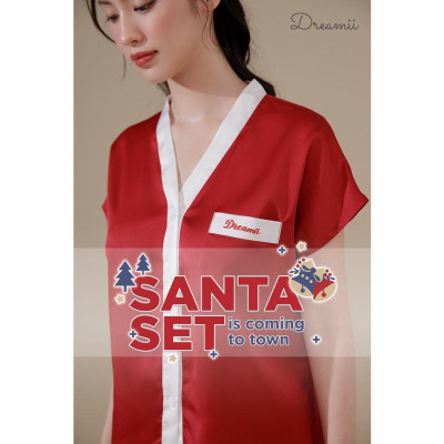 Bộ ngủ cộc tay Santa