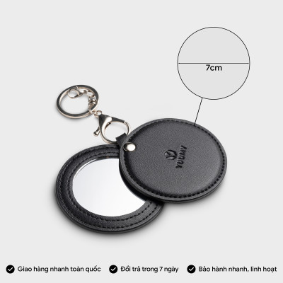 Móc khóa Yuumy ( Thời trang nữ tích hợp gương dễ thương - Móc khóa da Seasand YMK23 )