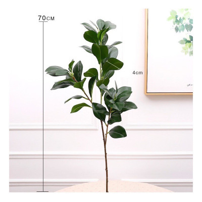 Cành lá chè giả - dài 40cm - 3 nhánh - Cây giả, hoa lụa Decor trang trí nhà cửa