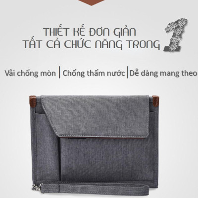 Túi đựng văn kiện giấy tờ tài liệu văn phòng đa năng gấp gọn du lịch Mai Lee - Hàng chính hãng