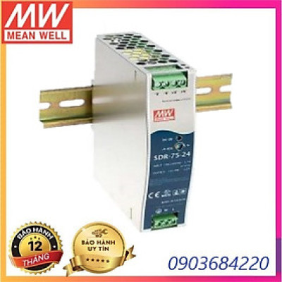 Nguồn Meanwell SDR-75-24 Hàng nhập khẩu