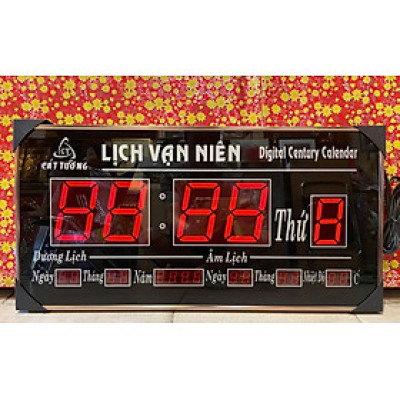Đồng hồ led lịch vạn niên số lớn - 6001