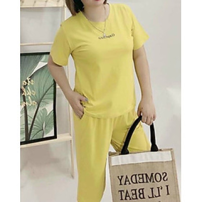 Đồ bộ lửng thun cotton Thái hàng đẹp từ 45kg đến 75kg