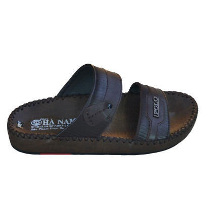 Dép Nam Quai Ngang Da Bò Thật TiTi ĐÔ Cao Cấp DN273d