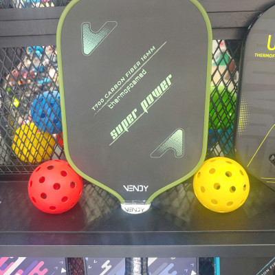 Vợt Tập Pickleball VENDY Super Power T700 Carbon Fiber 16mm Thermofoamed - Hàng Chính Hãng (1 Cái)