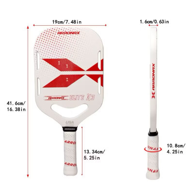 ￼Vợt pickleball sợi carbon Arronax Elite X3 siêu nhẹ T700 Sport - chứng nhận USAPA