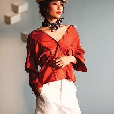 Áo Sơ Mi Lụa Chrisley TOP173 Thời trang thiết kế Hity