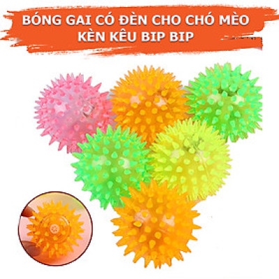 Đồ Chơi Bóng Cao Su Gai Có Đèn Nhấp Nháy Có Kèn