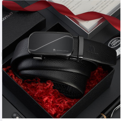 Thắt lưng nam da bò nguyên chất mặt khóa tự động hợp kim cao cấp