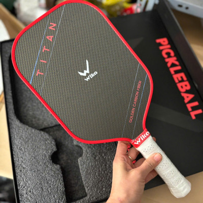 Vợt Pickleball Tian Wi-ka với mặt vợt Titanium vàng siêu bền, kiểm soát bóng tốt - bảo hành 3 tháng