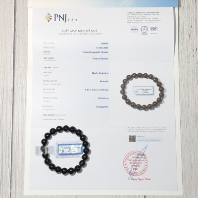 Vòng tay Thạch Anh Tóc Đen 10mm cao cấp chuẩn 7A