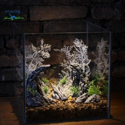 Mô Hình layout Hẻm Núi Đá trang trí bể cá, tiểu cảnh, non bộ. teranium  chất liệu bột đá đen Ninh Bình