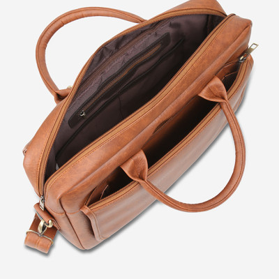 Túi xách công sở nam nữ đựng laptop 15 inch IDIGO MB2 - 6010, túi đựng tài liệu A4 ngăn kéo trước thanh lịch