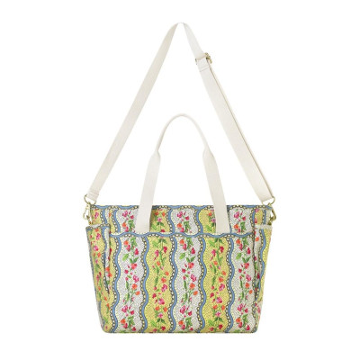 Cath Kidston - Túi đi làm/ du lịch/The Little Tripper - Sweet Pea Stripe Small - Yellow -1041125