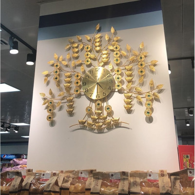 Đồng Hồ Trang Trí Treo Tường Nghệ Thuật Cao Cấp Shouse A23 hiện đại 3D kích cỡ lớn đẹp kim trôi treo phòng khách