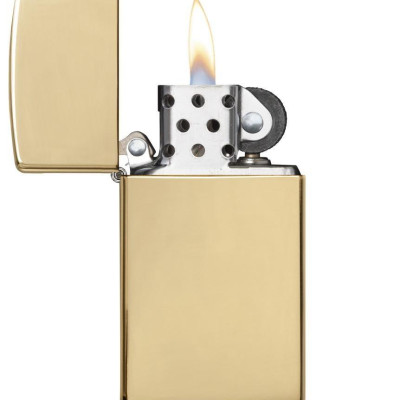 Bật Lửa Zippo Slim Solid Brass 1654B