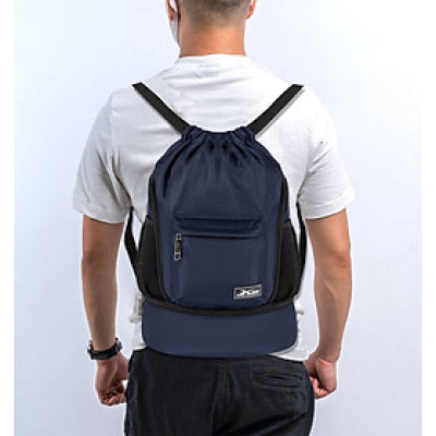 Balo dây rút thể thao xanh đen Xbags Xb 6005, Chất liệu chống thấm nước hiệu quả, Chống tia UV